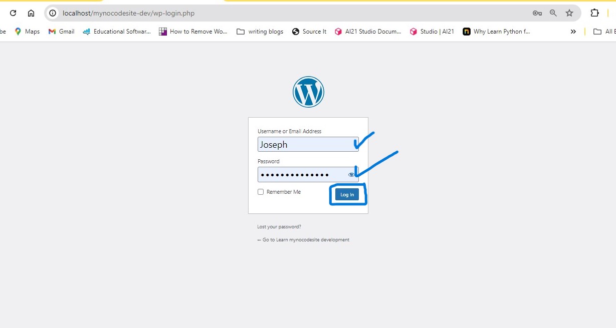 Setting Up WordPress